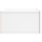 vidaXL Mesita de noche de pared blanco 35x35x20 cm