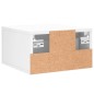 vidaXL Mesita de noche de pared blanco 35x35x20 cm