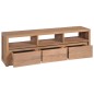 vidaXL Mueble para TV madera teca maciza acabado natural 120x30x40 cm