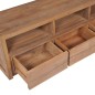 vidaXL Mueble para TV madera teca maciza acabado natural 120x30x40 cm