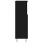 vidaXL Armario de baño madera contrachapada negro 30x30x100 cm vidaXL Armario de baño madera contrachapada negro 30x30x100 cm
