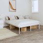 vidaXL Estructura de cama de metal blanca 140x200 cm vidaXL Estructura de cama de metal blanca 140x200 cm