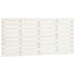 vidaXL Cabecero de cama de pared madera maciza pino blanco 146x3x63 cm