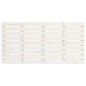 vidaXL Cabecero de cama de pared madera maciza pino blanco 146x3x63 cm
