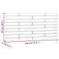 vidaXL Cabecero de cama de pared madera maciza pino blanco 146x3x63 cm