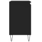 vidaXL Armario de baño madera de ingeniería negro 58x33x60 cm vidaXL Armario de baño madera de ingeniería negro 58x33x60 cm