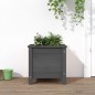 vidaXL Jardinera madera maciza de pino gris 40x40x39 cm vidaXL Jardinera madera maciza de pino gris 40x40x39 cm