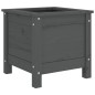 vidaXL Jardinera madera maciza de pino gris 40x40x39 cm vidaXL Jardinera madera maciza de pino gris 40x40x39 cm