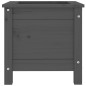 vidaXL Jardinera madera maciza de pino gris 40x40x39 cm vidaXL Jardinera madera maciza de pino gris 40x40x39 cm