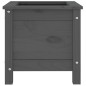 vidaXL Jardinera madera maciza de pino gris 40x40x39 cm vidaXL Jardinera madera maciza de pino gris 40x40x39 cm