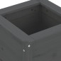 vidaXL Jardinera madera maciza de pino gris 40x40x39 cm vidaXL Jardinera madera maciza de pino gris 40x40x39 cm