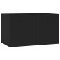 vidaXL Armario de pared madera contrachapada negro 60x36,5x35 cm vidaXL Armario de pared madera contrachapada negro 60x36,5x35 cm