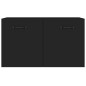 vidaXL Armario de pared madera contrachapada negro 60x36,5x35 cm vidaXL Armario de pared madera contrachapada negro 60x36,5x35 cm