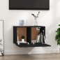 vidaXL Armario de pared madera contrachapada negro 60x36,5x35 cm vidaXL Armario de pared madera contrachapada negro 60x36,5x35 cm