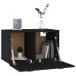 vidaXL Armario de pared madera contrachapada negro 60x36,5x35 cm vidaXL Armario de pared madera contrachapada negro 60x36,5x35 cm