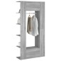vidaXL Mueble de recibidor 2 uds madera contrachapada gris Sonoma vidaXL Mueble de recibidor 2 uds madera contrachapada gris Sonoma