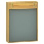 vidaXL Mueble con espejo madera maciza de teca 30x10x40 cm