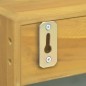 vidaXL Mueble con espejo madera maciza de teca 30x10x40 cm