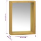 vidaXL Mueble con espejo madera maciza de teca 30x10x40 cm
