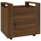 vidaXL Carrito de escritorio contrachapada marrón roble 60x45x60 cm