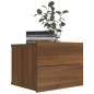 vidaXL Mesita de noche madera contrachapada marrón roble 40x30x30 cm vidaXL Mesita de noche madera contrachapada marrón roble 40x30x30 cm