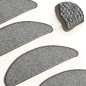 vidaXL Alfombras de peldaños de escalera 15 uds gris 56x17x3 cm vidaXL Alfombras de peldaños de escalera 15 uds gris 56x17x3 cm