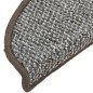 vidaXL Alfombras de peldaños de escalera 15 uds gris 56x17x3 cm vidaXL Alfombras de peldaños de escalera 15 uds gris 56x17x3 cm