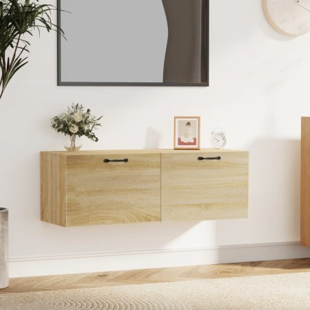 vidaXL Armario pared madera contrachapada roble Sonoma 100x36,5x35 cm