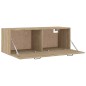 vidaXL Armario pared madera contrachapada roble Sonoma 100x36,5x35 cm vidaXL Armario pared madera contrachapada roble Sonoma 100x36,5x35 cm