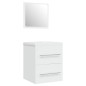 vidaXL Mueble de baño con lavabo madera contrachapada blanco vidaXL Mueble de baño con lavabo madera contrachapada blanco