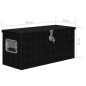 vidaXL Caja de aluminio negra 80x30x35 cm vidaXL Caja de aluminio negra 80x30x35 cm