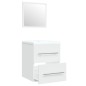 vidaXL Mueble de baño con lavabo madera contrachapada blanco vidaXL Mueble de baño con lavabo madera contrachapada blanco