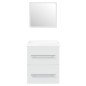 vidaXL Mueble de baño con lavabo madera contrachapada blanco vidaXL Mueble de baño con lavabo madera contrachapada blanco