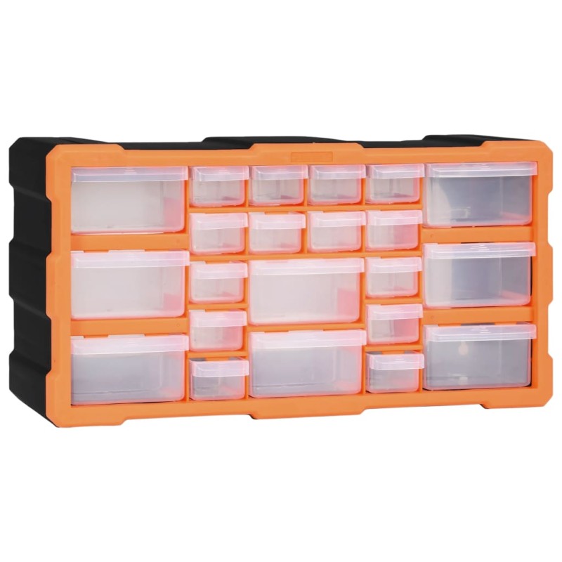 vidaXL Organizador multicajones con 22 cajones 49x16x25,5 cm vidaXL Organizador multicajones con 22 cajones 49x16x25,5 cm