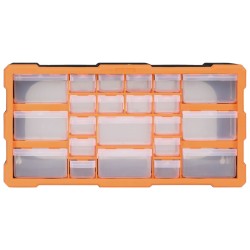 vidaXL Organizador multicajones con 22 cajones 49x16x25,5 cm