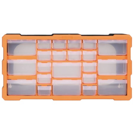 vidaXL Organizador multicajones con 22 cajones 49x16x25,5 cm