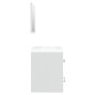 vidaXL Mueble de baño con lavabo madera contrachapada blanco vidaXL Mueble de baño con lavabo madera contrachapada blanco