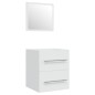 vidaXL Mueble de baño con lavabo madera contrachapada blanco vidaXL Mueble de baño con lavabo madera contrachapada blanco