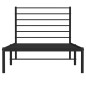 vidaXL Estructura de cama con cabecero metal negro 90x200 cm vidaXL Estructura de cama con cabecero metal negro 90x200 cm