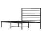 vidaXL Estructura de cama con cabecero metal negro 90x200 cm vidaXL Estructura de cama con cabecero metal negro 90x200 cm