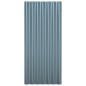 vidaXL Paneles de tejado 12 unidades acero recubierto gris 80x36 cm