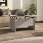 vidaXL Mesa de centro madera contrachapada gris Sonoma 80x50x42,5 cm