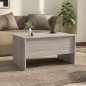 vidaXL Mesa de centro madera contrachapada gris Sonoma 80x50x42,5 cm