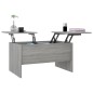 vidaXL Mesa de centro madera contrachapada gris Sonoma 80x50x42,5 cm