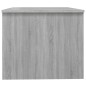 vidaXL Mesa de centro madera contrachapada gris Sonoma 80x50x42,5 cm