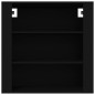 vidaXL Armario de pared madera contrachapada negro 80x33x80 cm vidaXL Armario de pared madera contrachapada negro 80x33x80 cm