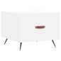 vidaXL Mesa de centro madera de ingeniería blanca 50x50x40 cm
