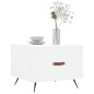 vidaXL Mesa de centro madera de ingeniería blanca 50x50x40 cm