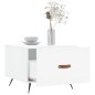 vidaXL Mesa de centro madera de ingeniería blanca 50x50x40 cm
