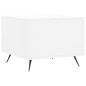 vidaXL Mesa de centro madera de ingeniería blanca 50x50x40 cm